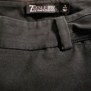 Women's Trousers 7th Avenue New York & Company Black Size 12 Petite